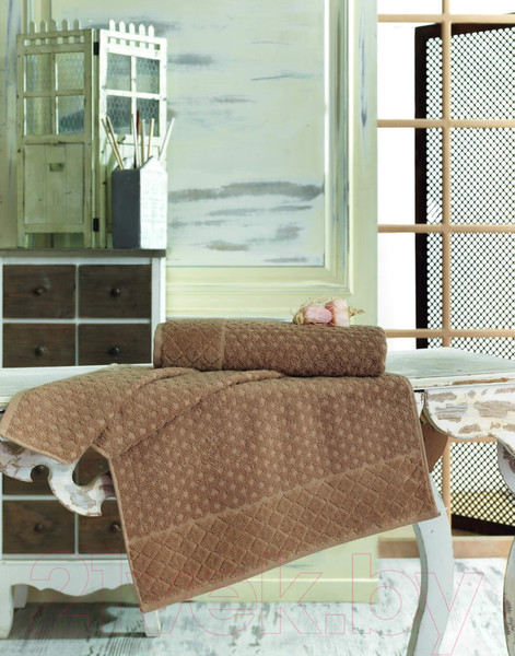 Изображение товара Полотенце Sofi de Marko Delta 70х140 / S.137кофе (кофейный)