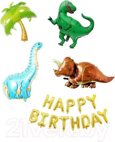 Изображение товара Набор украшений для праздника Sundays Party Happy Birthday / C0013196A (зеленый/разноцветный)