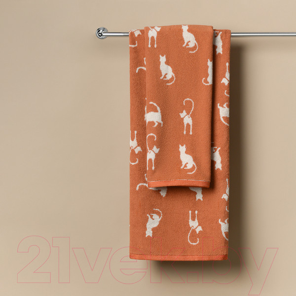 Изображение товара Полотенце Sofi de Marko Kitty 70х140 / Пол-Кт-70х140гр (горчичный)
