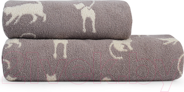 Изображение товара Полотенце Sofi de Marko Kitty 70х140 / Пол-Кт-70х140ср (серый)