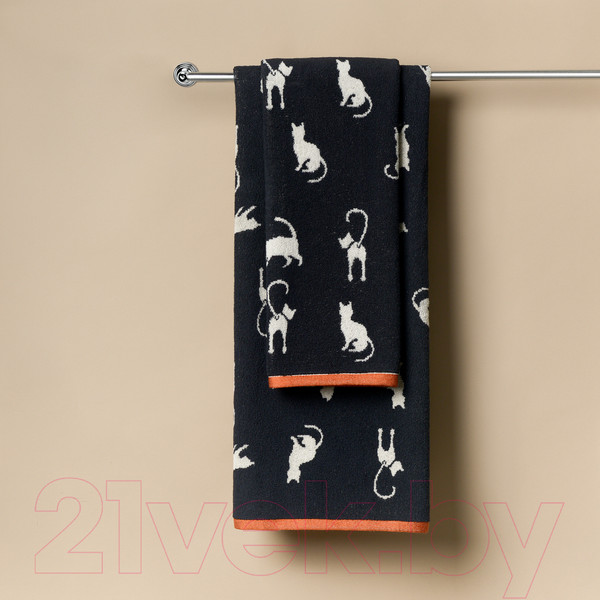 Изображение товара Полотенце Sofi de Marko Kitty 70х140 /  Пол-Кт-70х140чр (черный)