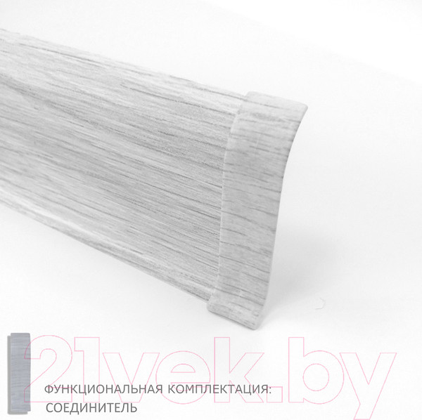 Изображение товара Соединитель для плинтуса LinePlast ПВХ 58мм L033-С/6 (2шт, дуб анданте, флоупак)