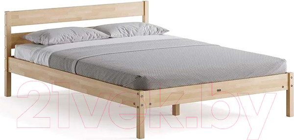 Изображение товара Двуспальная кровать Домаклево Мечта 160x200 (береза/натуральный)