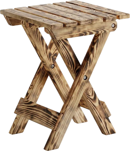 Изображение товара Табурет складной Домаклево Мечта (сосна/зебра)