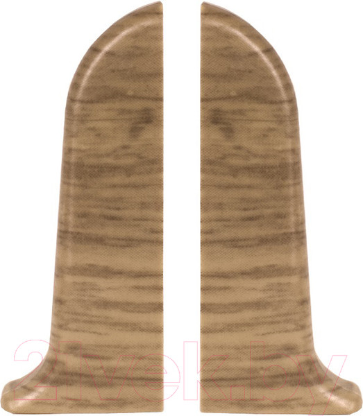 Изображение товара Заглушка для плинтуса LinePlast ПВХ 58мм L033-ЗЛ/4 (2шт, дуб анданте, флоупак)