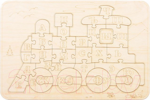 Изображение товара Развивающая игра Mega Toys Вкладыш Локомотив / А03018