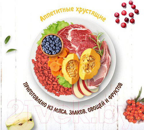 Изображение товара Лакомство для собак TiTBiT Хрустящий завтрак с говядиной для всех пород / 24959 (700г)