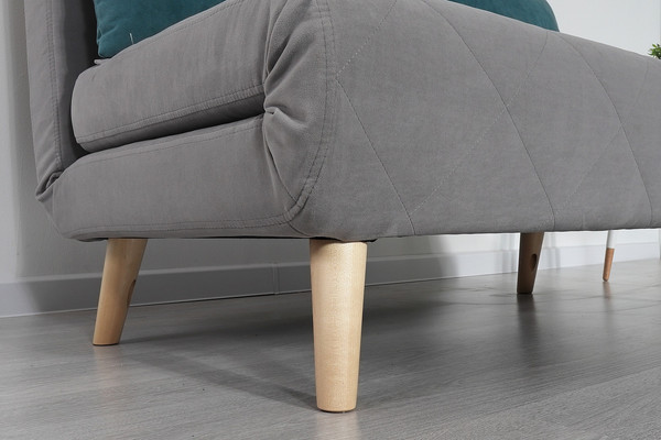 Изображение товара Диван DiArt Элли 1200 (велюр Otto Yellow/Магия 53/ножки светлые)