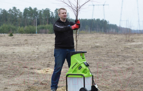 Изображение товара Садовый измельчитель электрический Greenworks 2208007