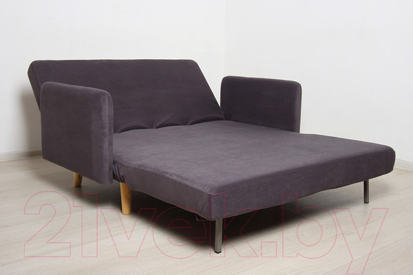 Изображение товара Диван DiArt Элли 1200 с подлокотниками (велюр Магия 57/ножки светлые)