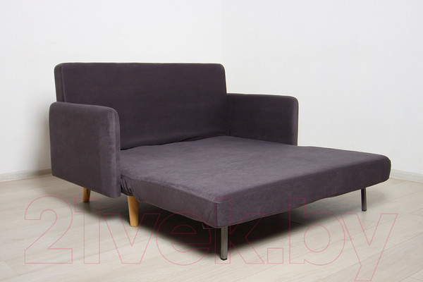 Изображение товара Диван DiArt Элли 1200 с подлокотниками (велюр Магия 57/ножки светлые)