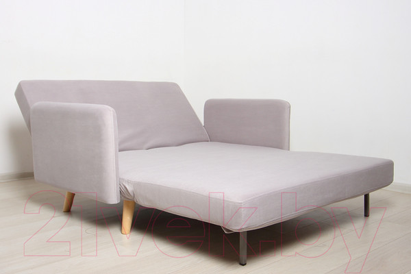 Изображение товара Диван DiArt Элли 1200 с подлокотниками (велюр Магия 53/ножки светлые)