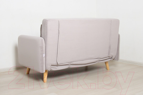 Изображение товара Диван DiArt Элли 1200 с подлокотниками (велюр Магия 53/ножки светлые)