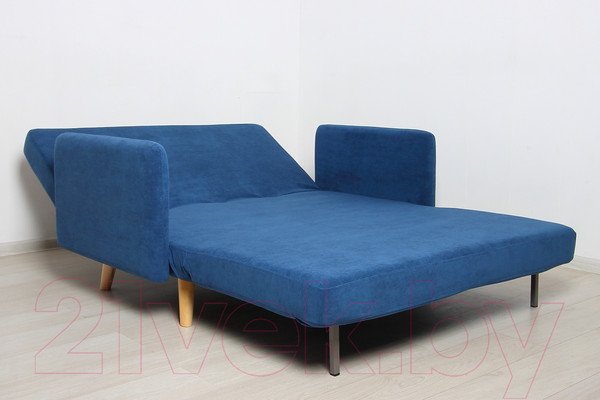 Изображение товара Диван DiArt Элли 1200 с подлокотниками (велюр Магия 82/ножки светлые)