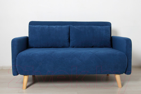 Изображение товара Диван DiArt Элли 1200 с подлокотниками (велюр Магия 82/ножки светлые)