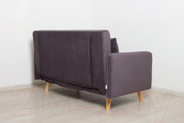 Изображение товара Диван DiArt Элли 1000 с подлокотниками (велюр Магия 57/ножки светлые)