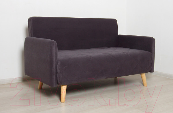 Изображение товара Диван DiArt Элли 1000 с подлокотниками (велюр Магия 57/ножки светлые)