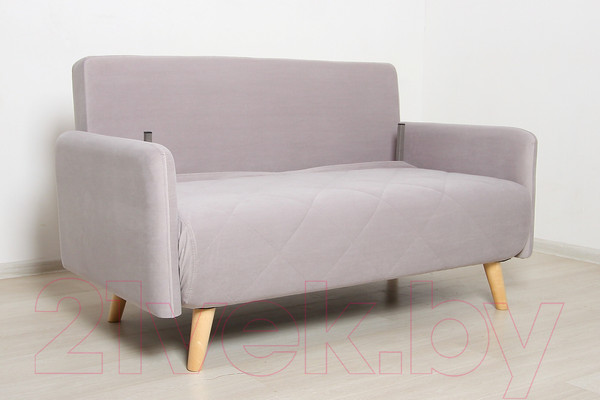 Изображение товара Диван DiArt Элли 1000 с подлокотниками (велюр Магия 53/ножки светлые)