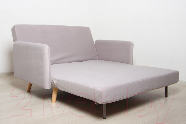 Изображение товара Диван DiArt Элли 1000 с подлокотниками (велюр Магия 53/ножки светлые)