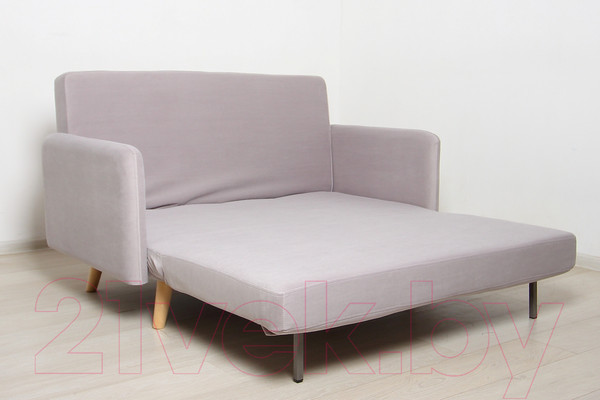 Изображение товара Диван DiArt Элли 1000 с подлокотниками (велюр Магия 53/ножки светлые)