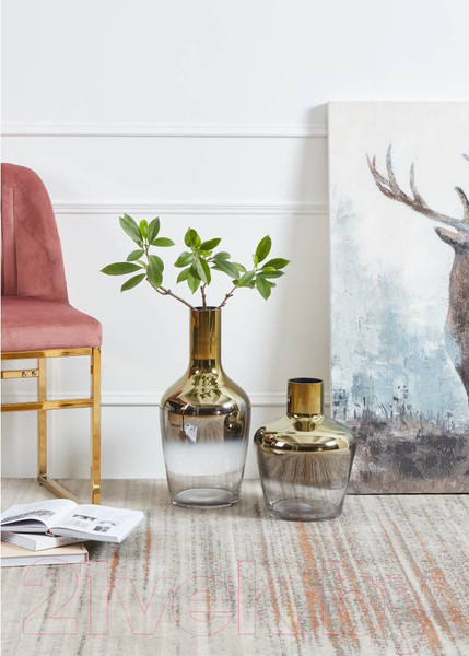 Изображение товара Ваза Eglo Samuntai 421372 (стекло, прозрачный/золото/зеркальный)