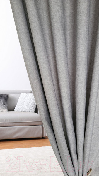 Изображение товара Комплект штор Soft Lines SL-27 (150x260, светло-серый лен)
