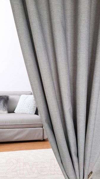 Изображение товара Шторы Soft Lines SL-27 (150x270, светло-серый лен)
