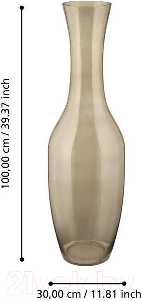 Изображение товара Ваза Eglo Longkali 421375 (стекло, коричневый)