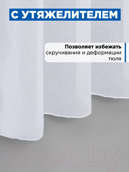 Изображение товара Гардина Soft Lines 306 (300x240, белый лен)