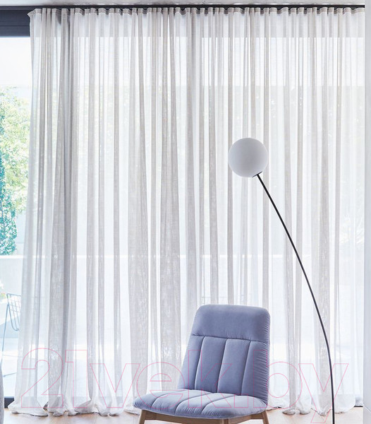 Изображение товара Гардина Soft Lines Selanik (500x240, белый)