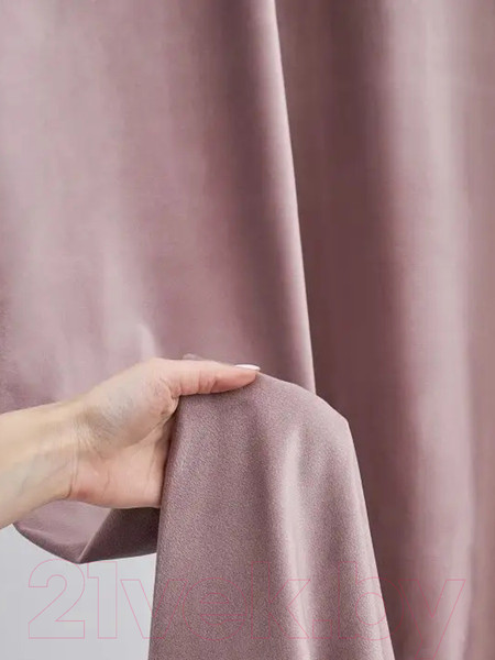 Изображение товара Комплект штор Soft Lines Бархат 9102G-A25 (150x240, пыльная роза)