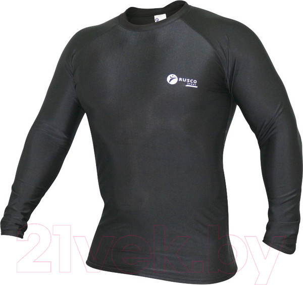 Изображение товара Лонгслив для единоборств RuscoSport Only Black детский для ММА (3XL)
