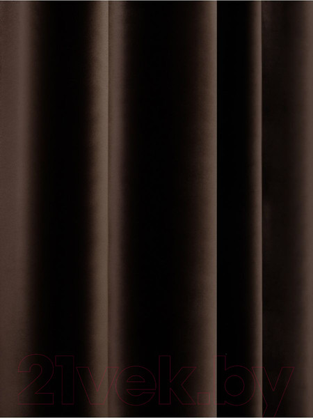 Изображение товара Комплект штор Soft Lines Бархат 9102G-E11 (180x270, шоколад)