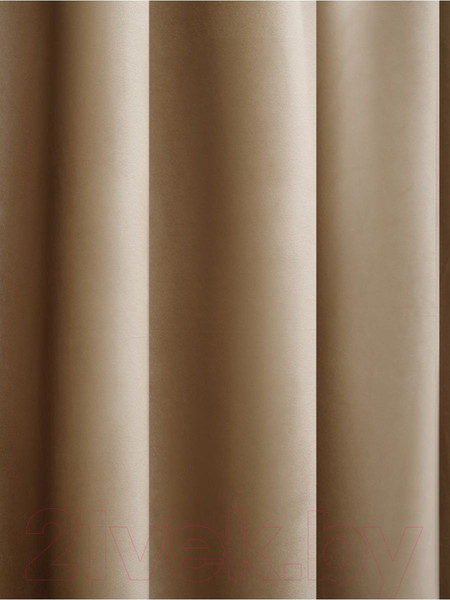 Изображение товара Комплект штор Soft Lines Бархат 9138-D2 (150x240, кофейный)