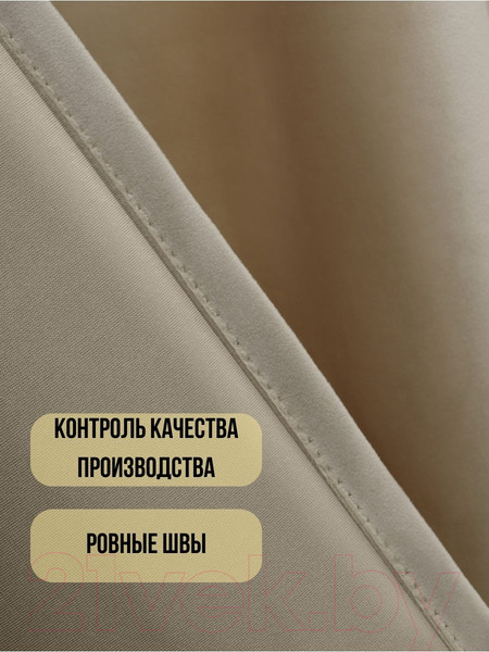 Изображение товара Комплект штор Soft Lines Бархат 9138-E4 (180x260, молочный)