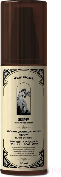 Изображение товара Крем солнцезащитный Verifique Антивозрастной SPF50+ для лица (50мл)