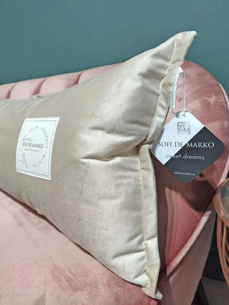 Изображение товара Подушка декоративная Sofi de Marko Джереми 32х90 / Под-Дж-32х90кр (кремовый)