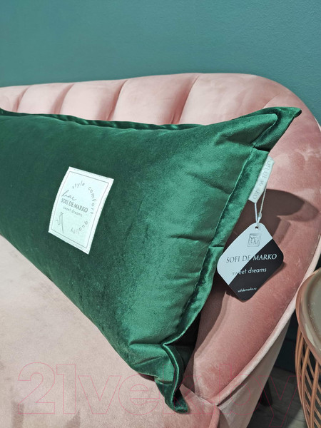 Изображение товара Подушка декоративная Sofi de Marko Джереми 32х90 / Под-Дж-32х90млт (малахитовый)