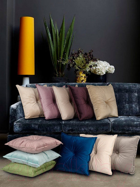 Изображение товара Подушка декоративная Sofi de Marko Вивиан 45х45 / Под-Вв-45х45тер (терракотовый)