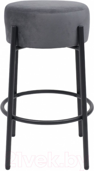 Изображение товара Табурет барный AksHome Bob (темно-серый велюр HCJ-40/черный)