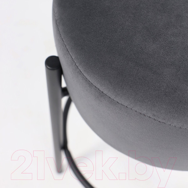 Изображение товара Табурет барный AksHome Bob (темно-серый велюр HCJ-40/черный)