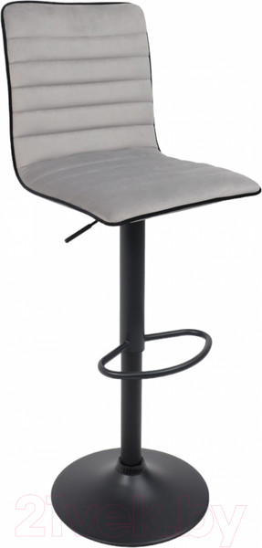 Изображение товара Стул барный AksHome Capri (серый велюр HCJ-38/черный велюр HCJ-50/черный)