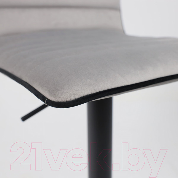 Изображение товара Стул барный AksHome Capri (серый велюр HCJ-38/черный велюр HCJ-50/черный)