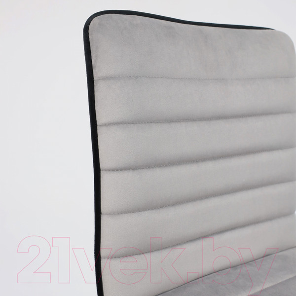 Изображение товара Стул барный AksHome Capri (серый велюр HCJ-38/черный велюр HCJ-50/черный)