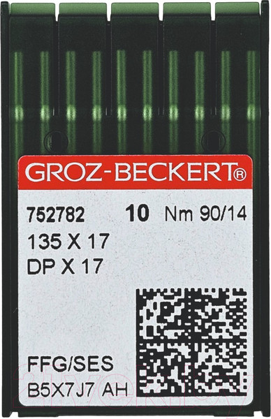 Изображение товара Набор игл для промышленной швейной машины Groz-Beckert DPx17 90 SES GB-10 (для трикотажа)