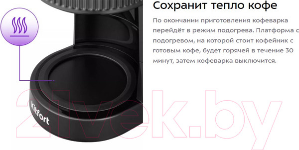 Изображение товара Капельная кофеварка Kitfort KT-7236