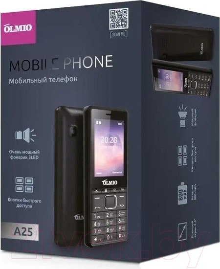 Изображение товара Мобильный телефон Olmio A25 (черный)