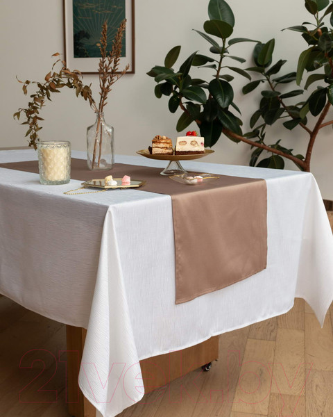 Изображение товара Скатерть Sofi de Marko Джинни 140х180 / СК-ДЖбл-140х180 (белый)