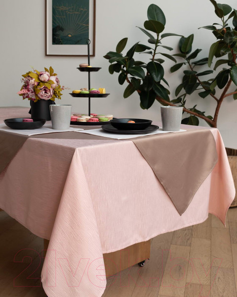 Изображение товара Скатерть Sofi de Marko Джинни 140х180 / СК-ДЖпр-140х180 (пепельно-розовый)