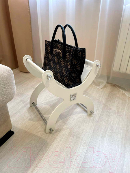 Изображение товара Подставка для сумки ОМурМебель Лакшери №4 (белый)